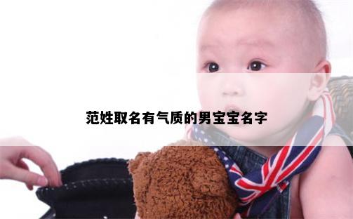 范姓取名有气质的男宝宝名字