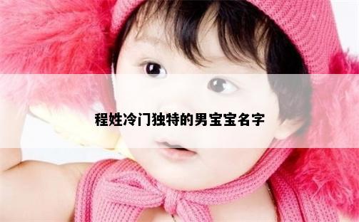 程姓冷门独特的男宝宝名字