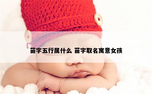 苗字五行属什么 苗字取名寓意女孩