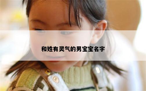 和姓有灵气的男宝宝名字