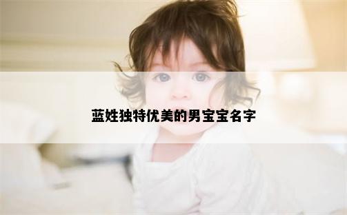 蓝姓独特优美的男宝宝名字