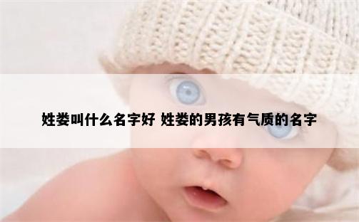 姓娄叫什么名字好 姓娄的男孩有气质的名字