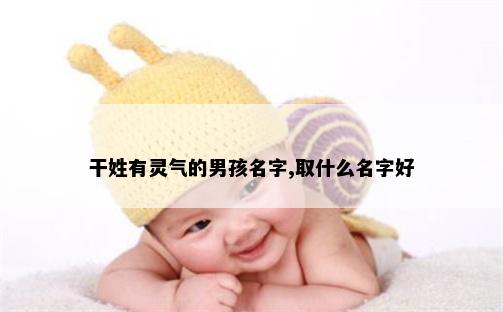 干姓有灵气的男孩名字,取什么名字好