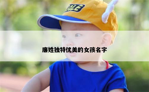 廉姓独特优美的女孩名字