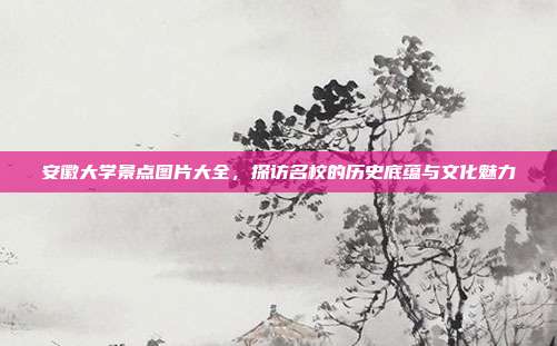 安徽大学景点图片大全，探访名校的历史底蕴与文化魅力