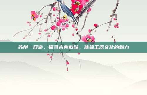 苏州一日游，探寻古典韵味，体验玉器文化的魅力