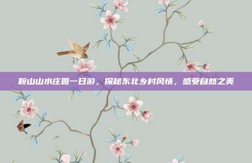 鞍山山水庄园一日游，探秘东北乡村风情，感受自然之美