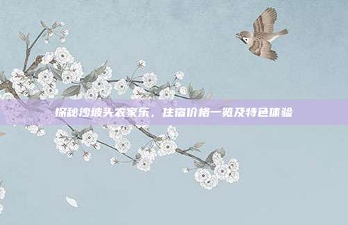 探秘沙坡头农家乐，住宿价格一览及特色体验