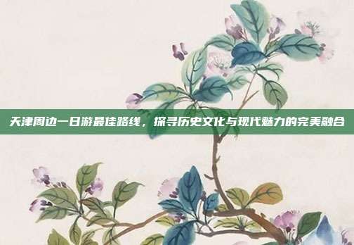 天津周边一日游最佳路线，探寻历史文化与现代魅力的完美融合