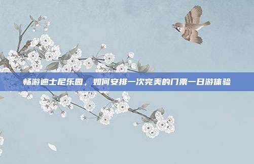 畅游迪士尼乐园，如何安排一次完美的门票一日游体验