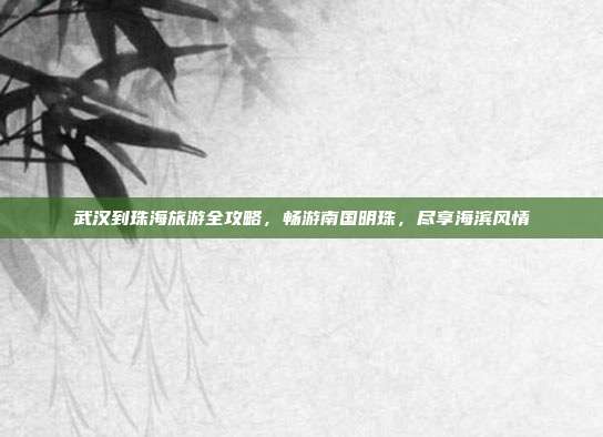 武汉到珠海旅游全攻略，畅游南国明珠，尽享海滨风情