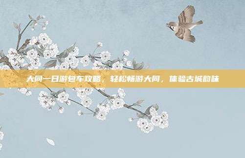 大同一日游包车攻略，轻松畅游大同，体验古城韵味