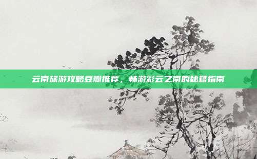 云南旅游攻略豆瓣推荐，畅游彩云之南的秘籍指南