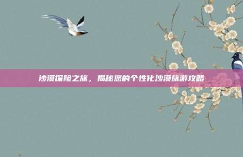 沙漠探险之旅，揭秘您的个性化沙漠旅游攻略