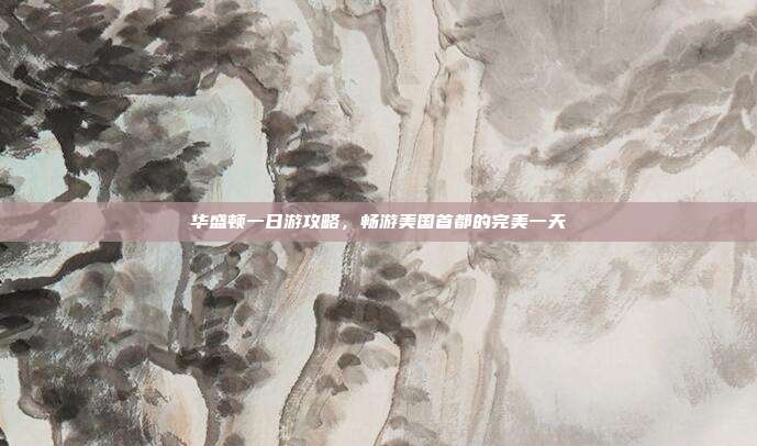 华盛顿一日游攻略，畅游美国首都的完美一天