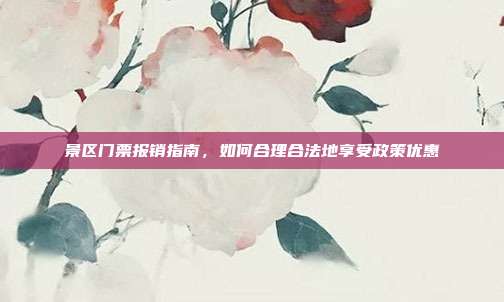 景区门票报销指南，如何合理合法地享受政策优惠
