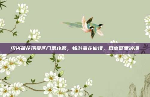 绍兴荷花荡景区门票攻略，畅游荷花仙境，尽享夏季浪漫