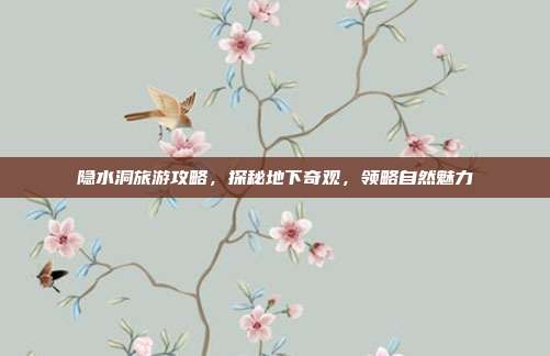 隐水洞旅游攻略，探秘地下奇观，领略自然魅力