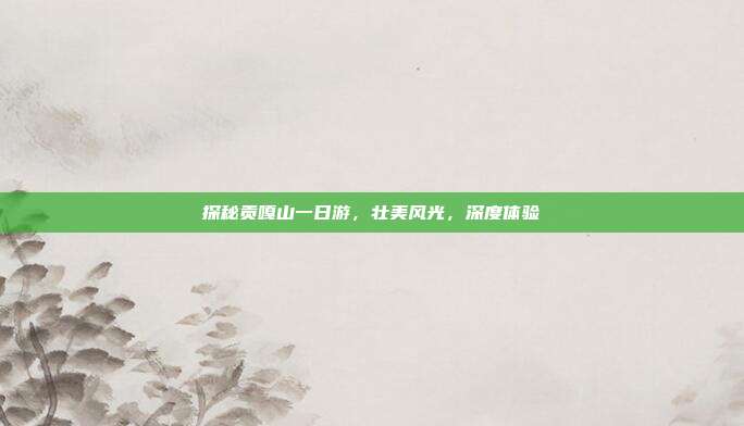 探秘贡嘎山一日游，壮美风光，深度体验