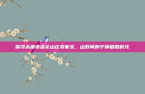 探寻永康市莲花山庄农家乐，山野间的宁静田园时光