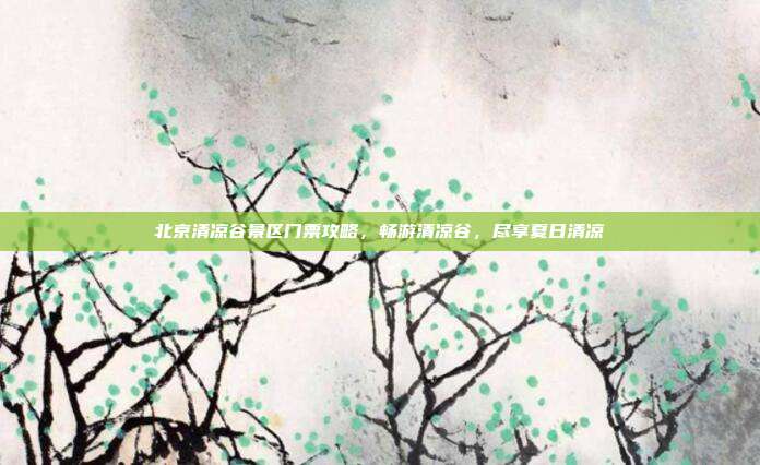 北京清凉谷景区门票攻略，畅游清凉谷，尽享夏日清凉