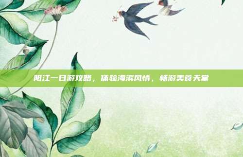 阳江一日游攻略，体验海滨风情，畅游美食天堂