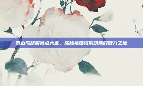 东山岛旅游景点大全，探秘福建海滨明珠的魅力之地