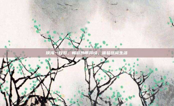 琼海一日游，畅游热带风情，体验悠闲生活