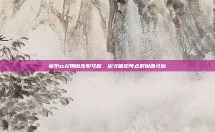 丽水云和梯田旅游攻略，探寻自然奇观的田园诗篇