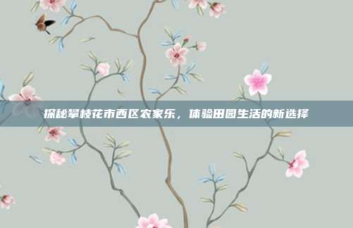 探秘攀枝花市西区农家乐，体验田园生活的新选择