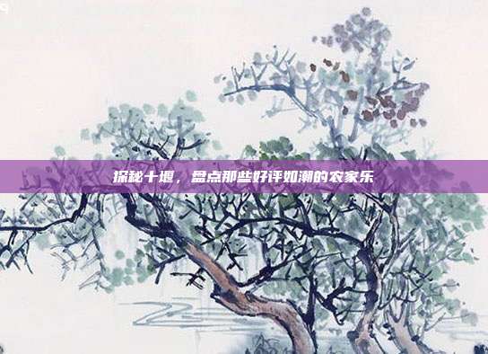探秘十堰，盘点那些好评如潮的农家乐