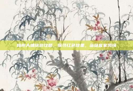 梅州大埔旅游攻略，探寻红色故里，品味客家风情