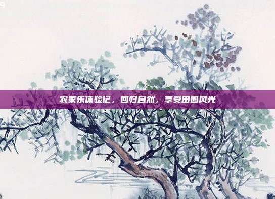 农家乐体验记，回归自然，享受田园风光