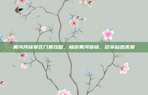 黄河丹峡景区门票攻略，畅游黄河奇峡，尽享自然美景