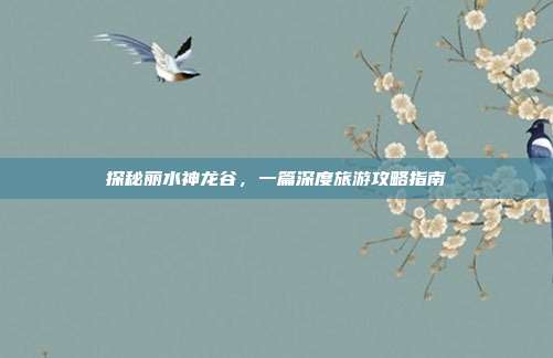 探秘丽水神龙谷，一篇深度旅游攻略指南