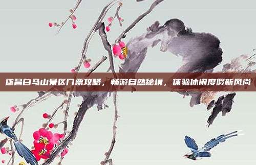 遂昌白马山景区门票攻略，畅游自然秘境，体验休闲度假新风尚