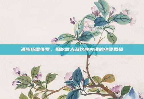 漫步特雷维索，揭秘意大利这座古镇的绝美风情