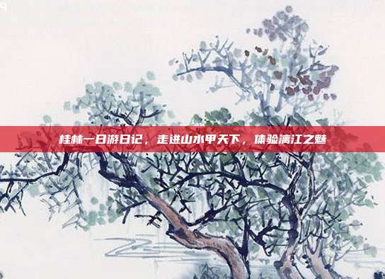 桂林一日游日记，走进山水甲天下，体验漓江之魅