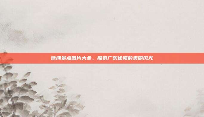 徐闻景点图片大全，探索广东徐闻的美丽风光