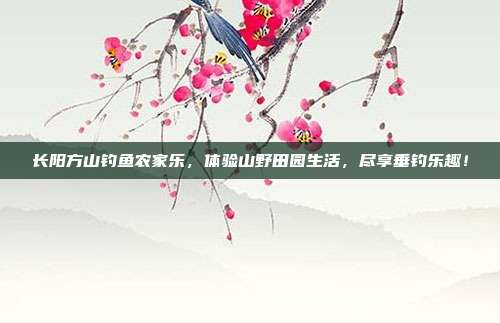 长阳方山钓鱼农家乐，体验山野田园生活，尽享垂钓乐趣！
