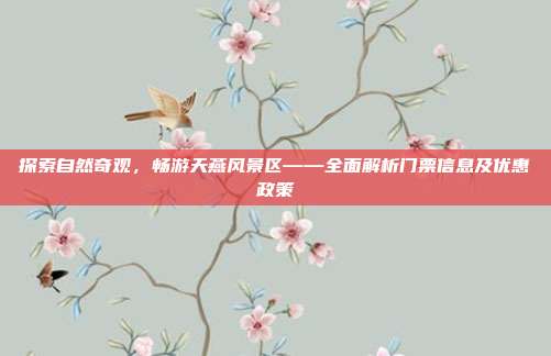探索自然奇观，畅游天燕风景区——全面解析门票信息及优惠政策