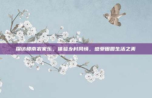 探访楼南农家乐，体验乡村风情，感受田园生活之美