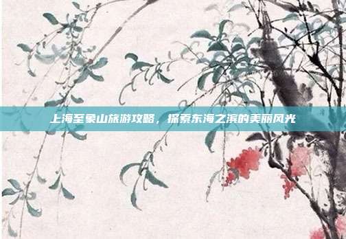 上海至象山旅游攻略，探索东海之滨的美丽风光
