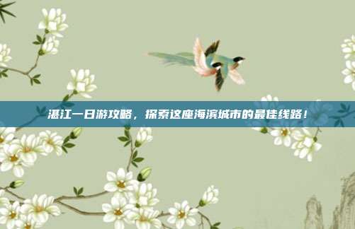湛江一日游攻略，探索这座海滨城市的最佳线路！
