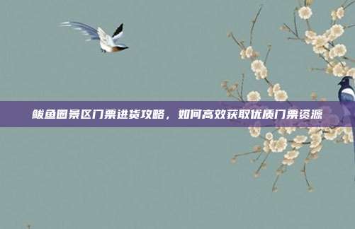 鲅鱼圈景区门票进货攻略，如何高效获取优质门票资源