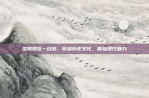 沈阳现在一日游，穿越历史文化，体验现代魅力