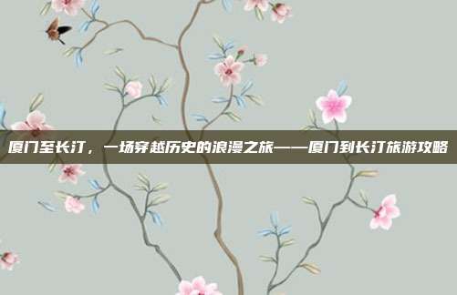厦门至长汀，一场穿越历史的浪漫之旅——厦门到长汀旅游攻略