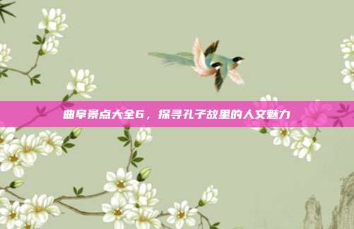 曲阜景点大全6，探寻孔子故里的人文魅力