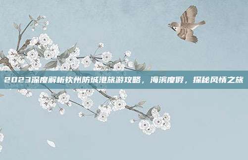 2023深度解析钦州防城港旅游攻略，海滨度假，探秘风情之旅