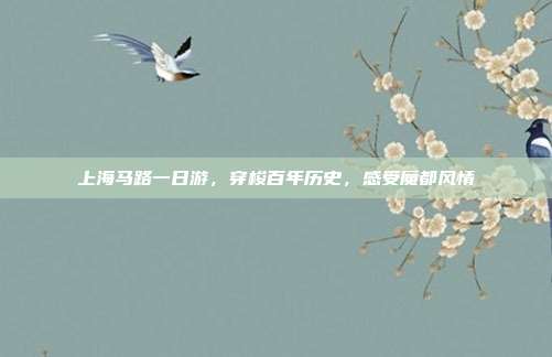 上海马路一日游，穿梭百年历史，感受魔都风情